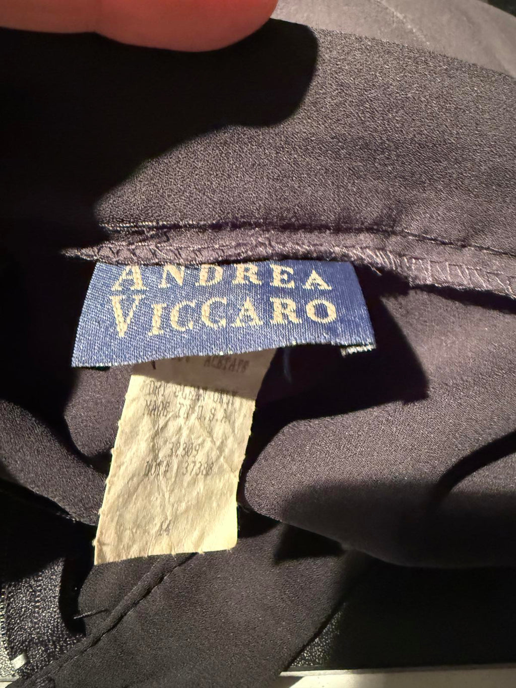 Andrea Viccaro Classic Black A-Line Skirt