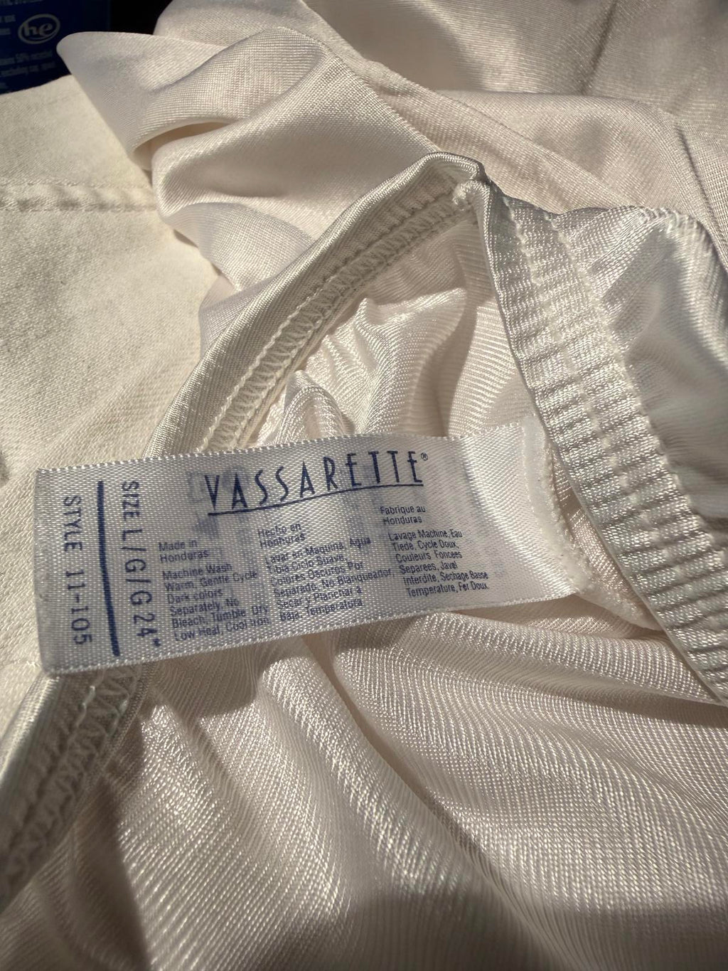 Vassarette White Half Slip with Lace Trim