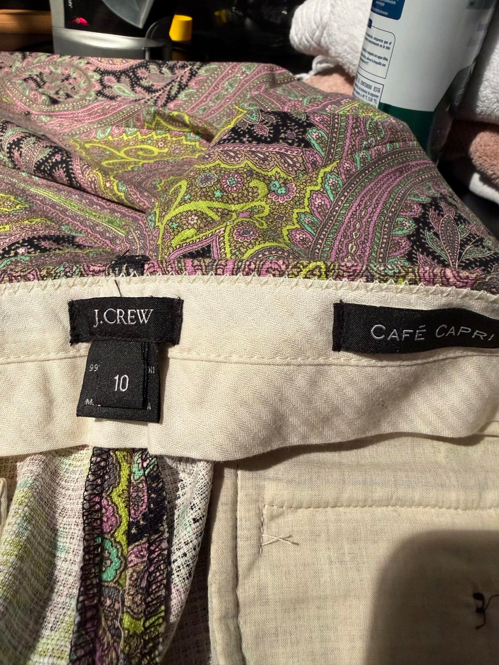 J. Crew Paisley Print Pants