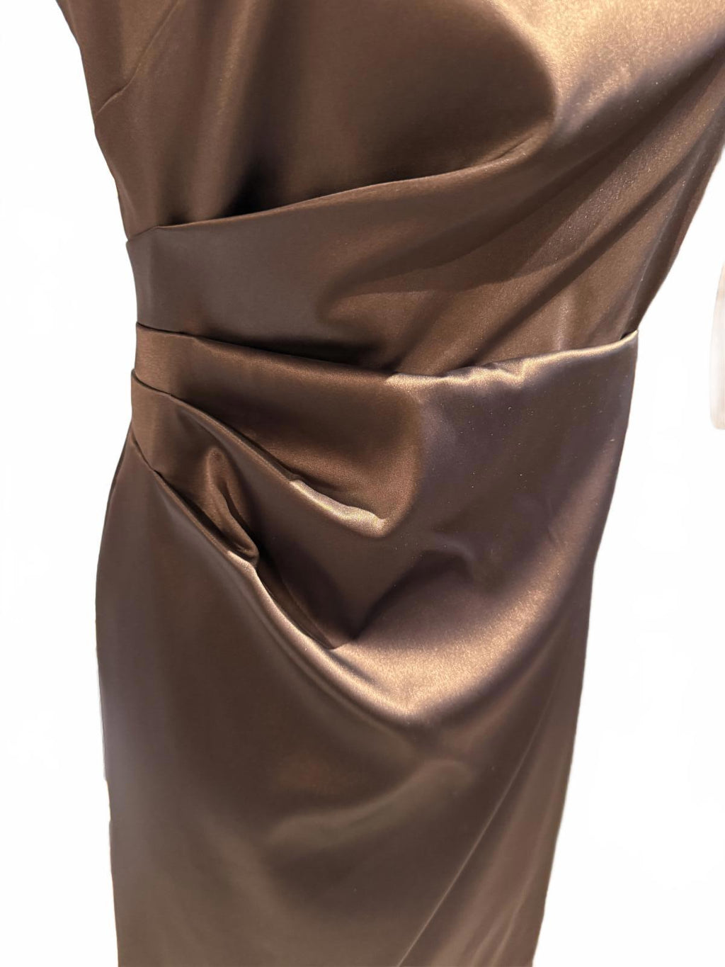 Eliza J. Elegant Sleeveless Satin Dress with Embellished Collar