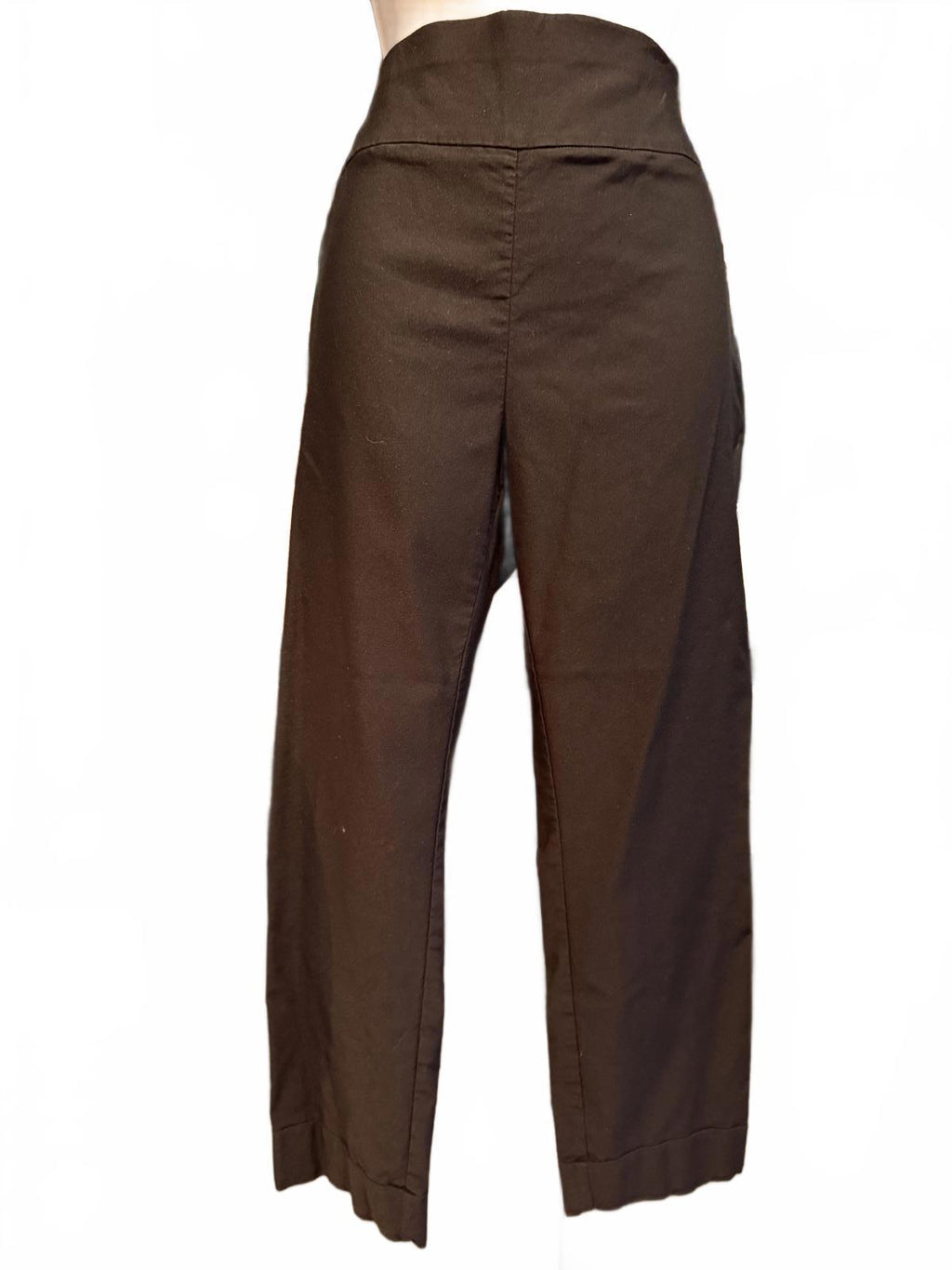 High Waist Black Cropped Pants