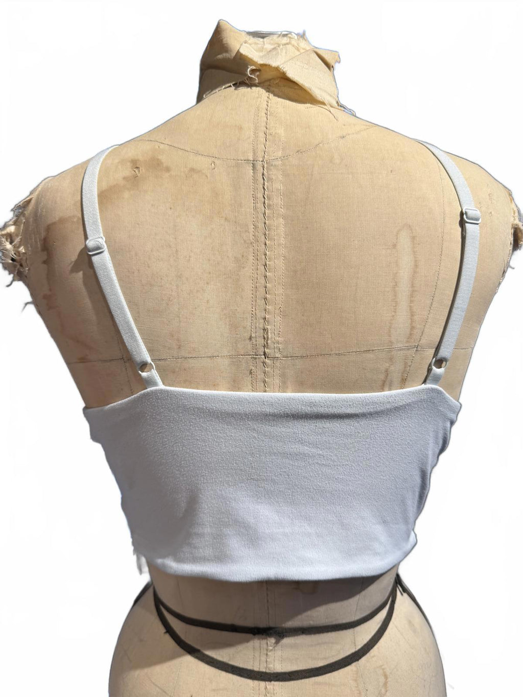 Mudd Pale Blue Lace Trim Cropped Camisole Top