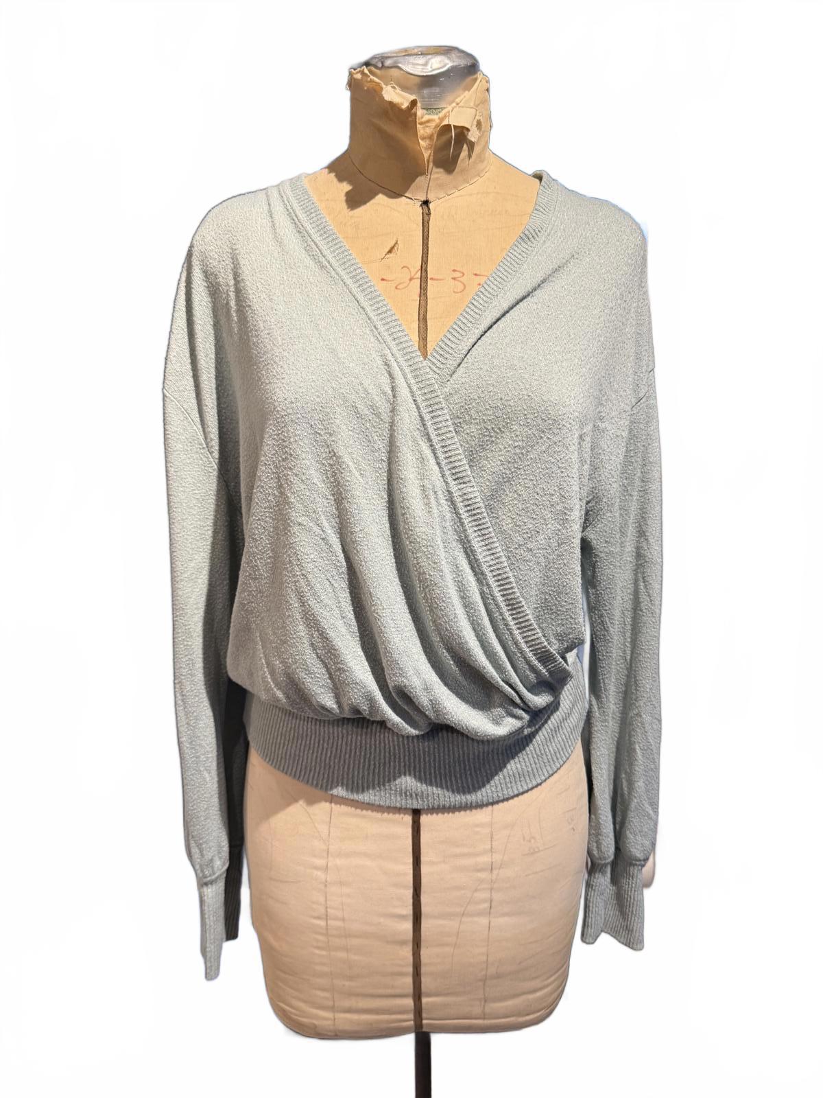 Anthropologie Lightweight Long Sleeve Wrap Sweater