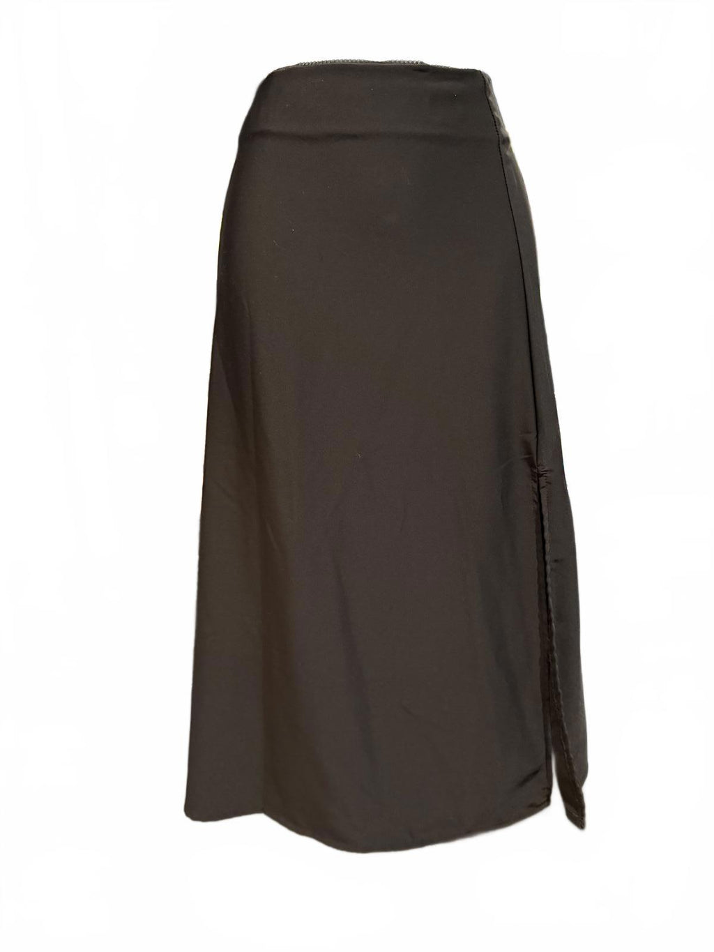 Brandy Melville Black Midi Skirt with Side Slit