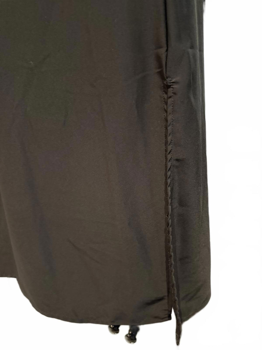 Brandy Melville Black Midi Skirt with Side Slit
