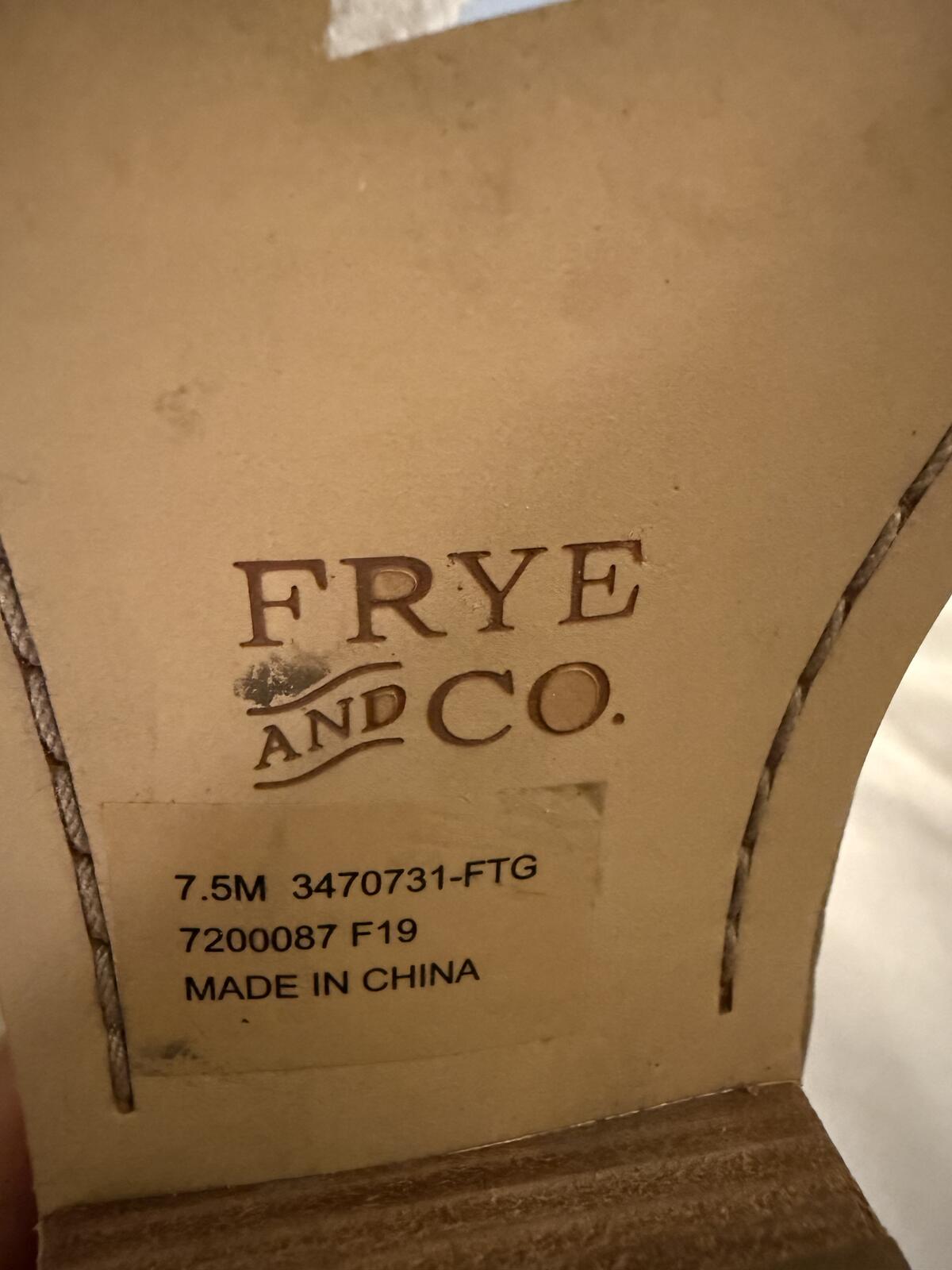 Frye & Co. Brown Suede Ankle Boots with Low Heel
