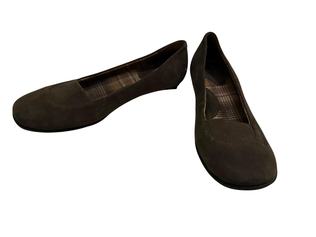 Born Brown Suede Ballet Flats