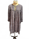 ba&sh Esra Floral Bohemian Style Long Sleeve Dress