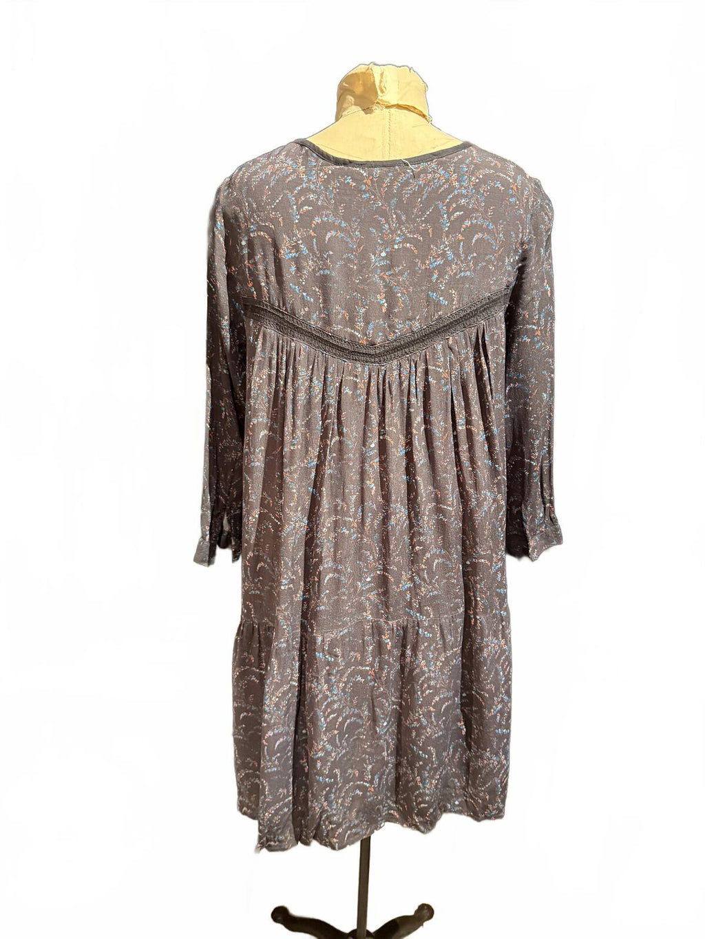 ba&sh Esra Floral Bohemian Style Long Sleeve Dress