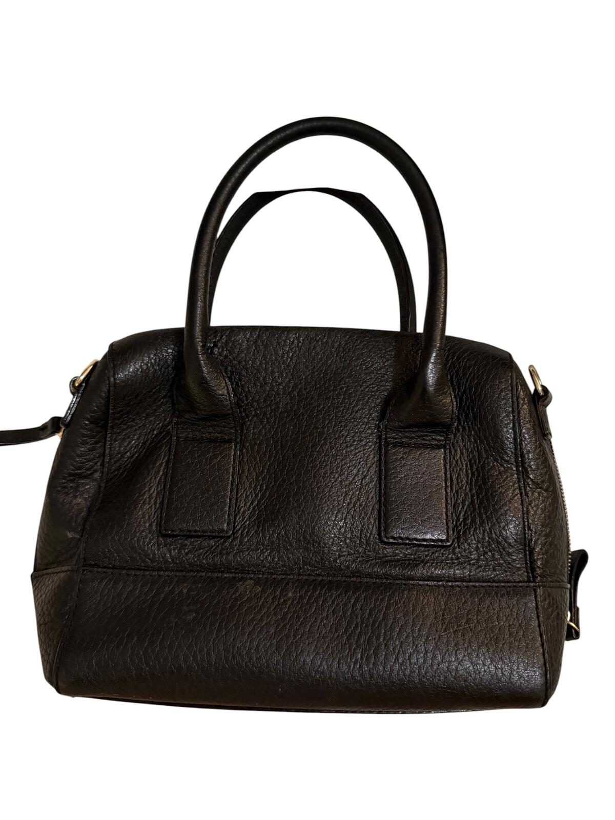 Kate Spade Black Pebbled Leather Satchel Handbag