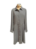 Ralph Lauren Black and White Houndstooth Long Sleeve Dress