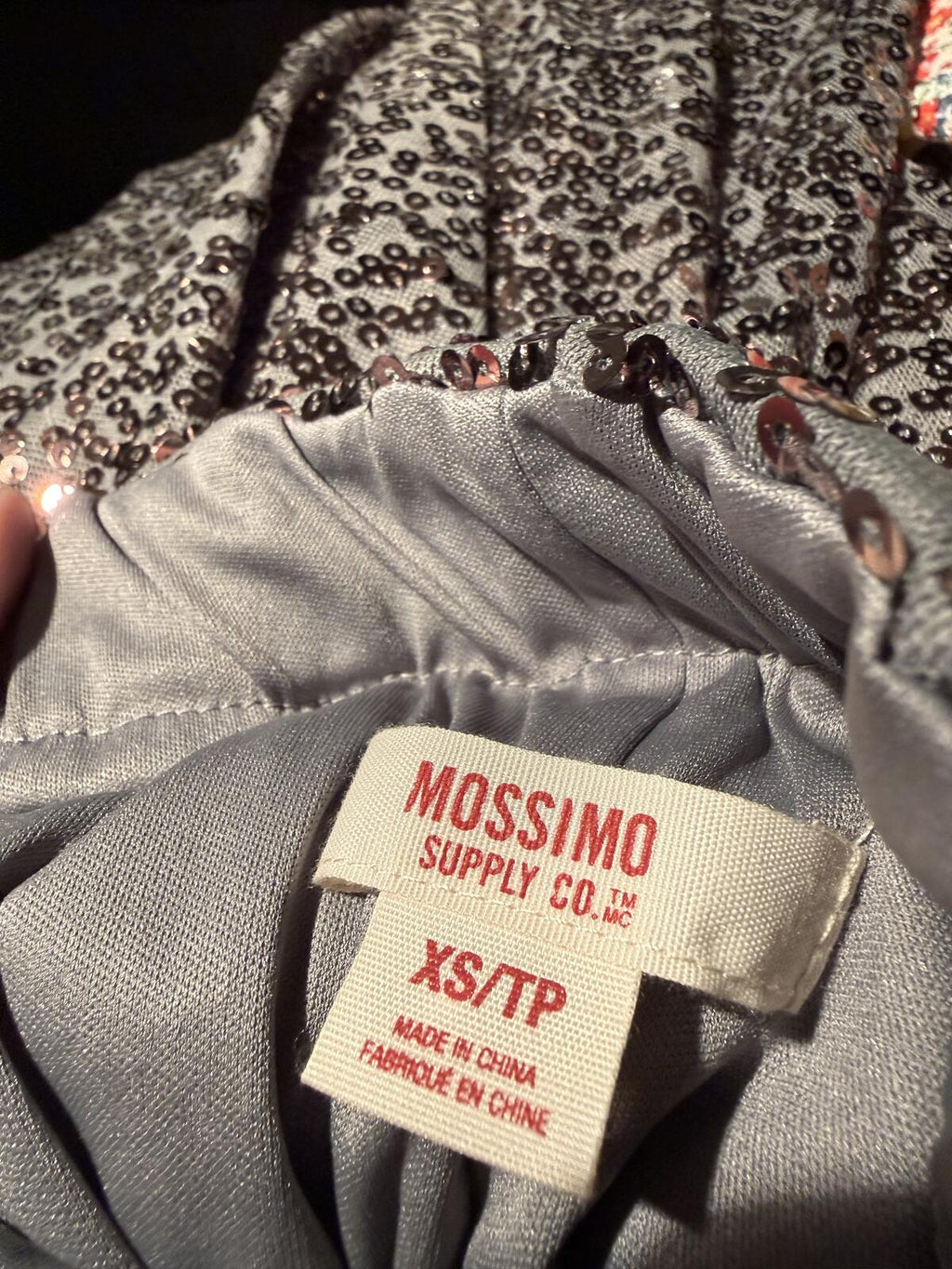 Mossimo Long Sequin Skirt with Elastic Waistband