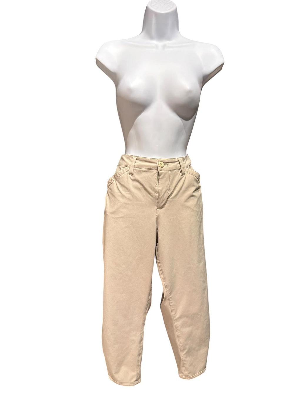 Eddie Bauer Beige Cropped Cargo Pants