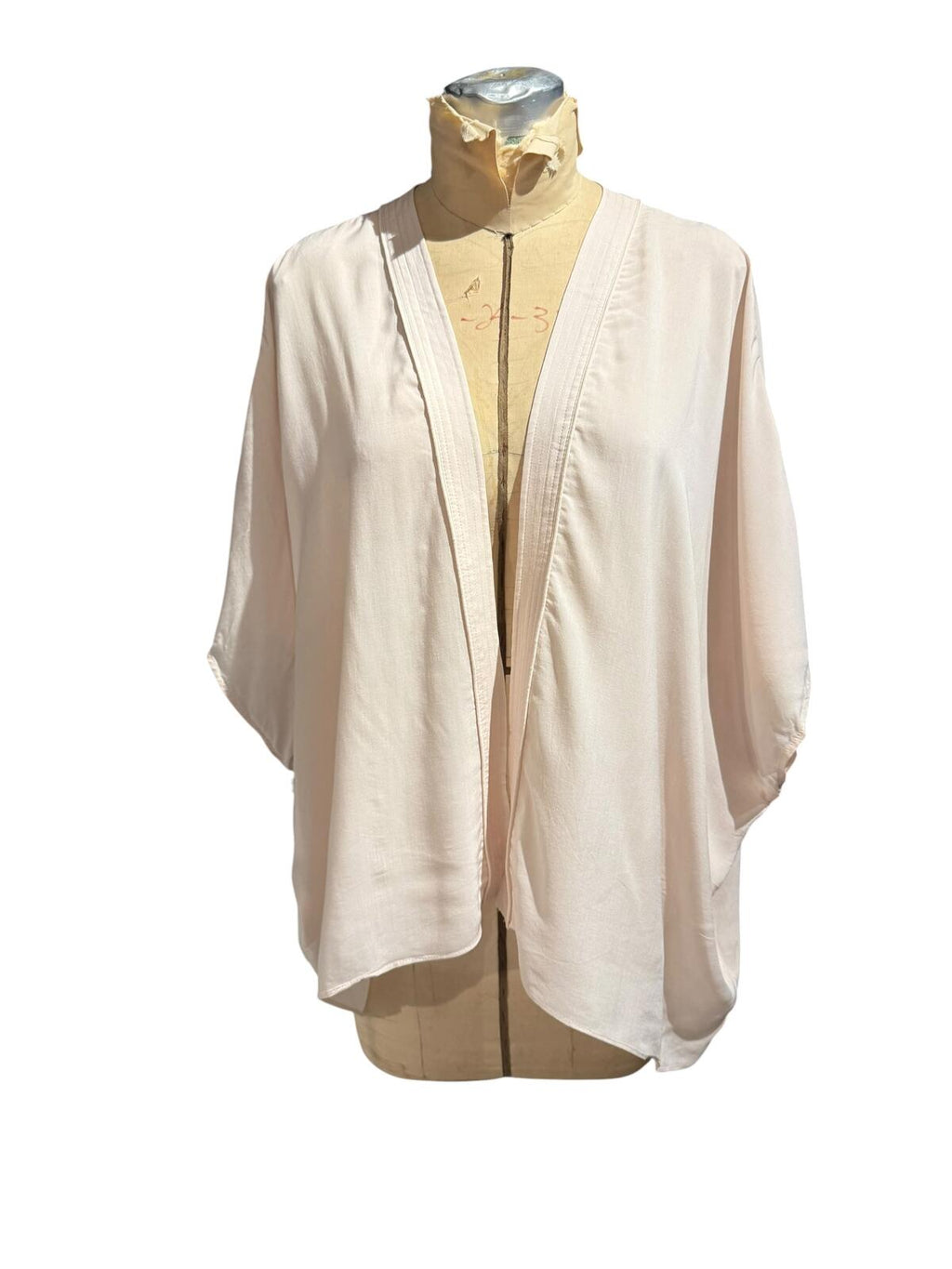 Azure Skies Aritzia Light Pink Open Front Kimono Cardigan