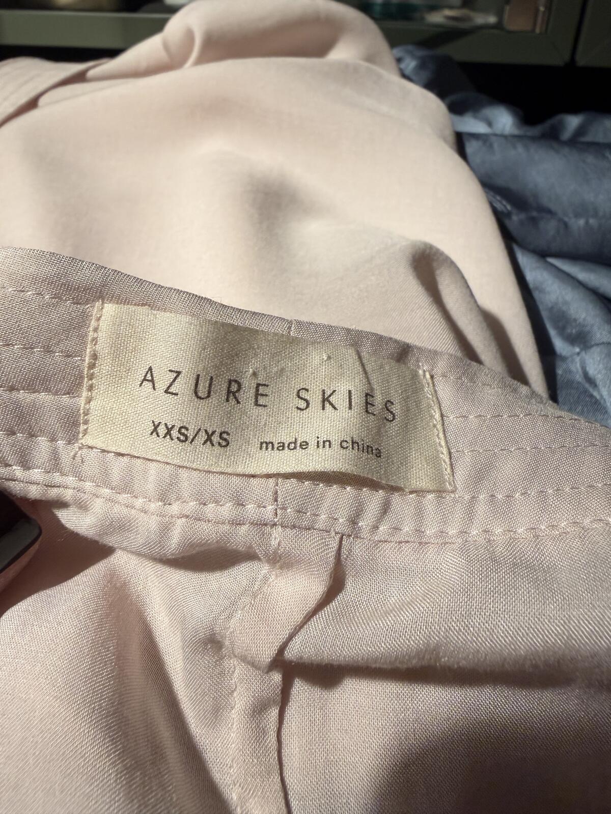Azure Skies Aritzia Light Pink Open Front Kimono Cardigan