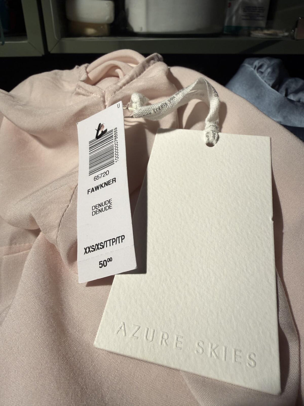 Azure Skies Aritzia Light Pink Open Front Kimono Cardigan