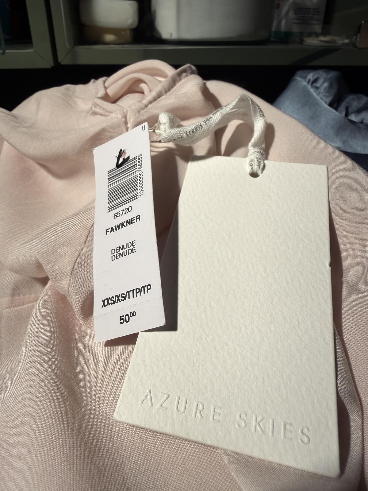 Azure Skies Aritzia Light Pink Open Front Kimono Cardigan