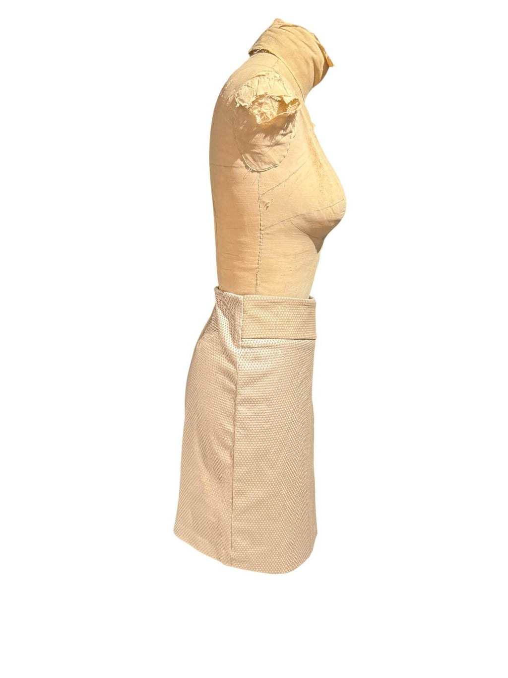 MVF Fausta Santi Textured Wrap Skirt with Decorative Buckle