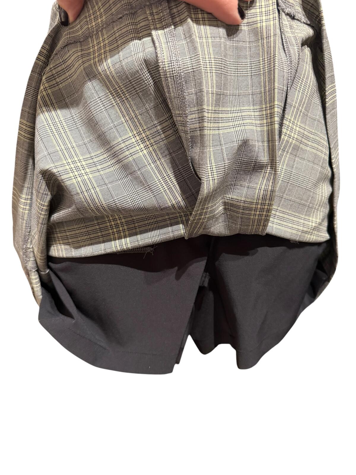 Cutter & Buck Plaid A-Line Skort with Front Pleat and Pockets