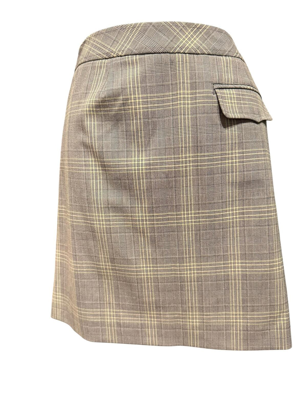 Cutter & Buck Plaid A-Line Skort with Front Pleat and Pockets