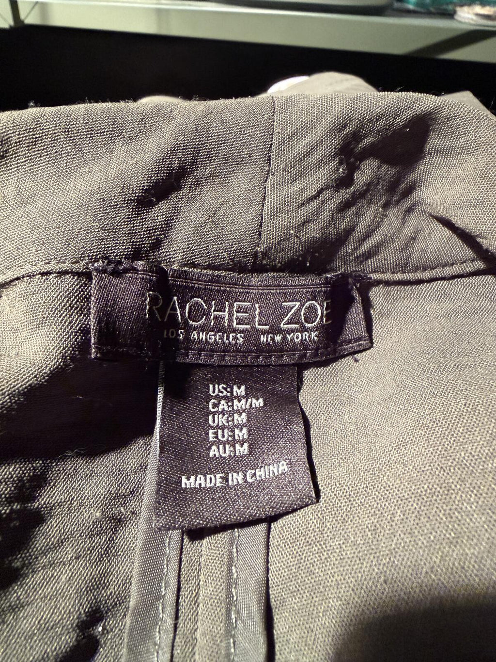 Rachel Zoe Olive Green Open Front Cardigan with Drawstring