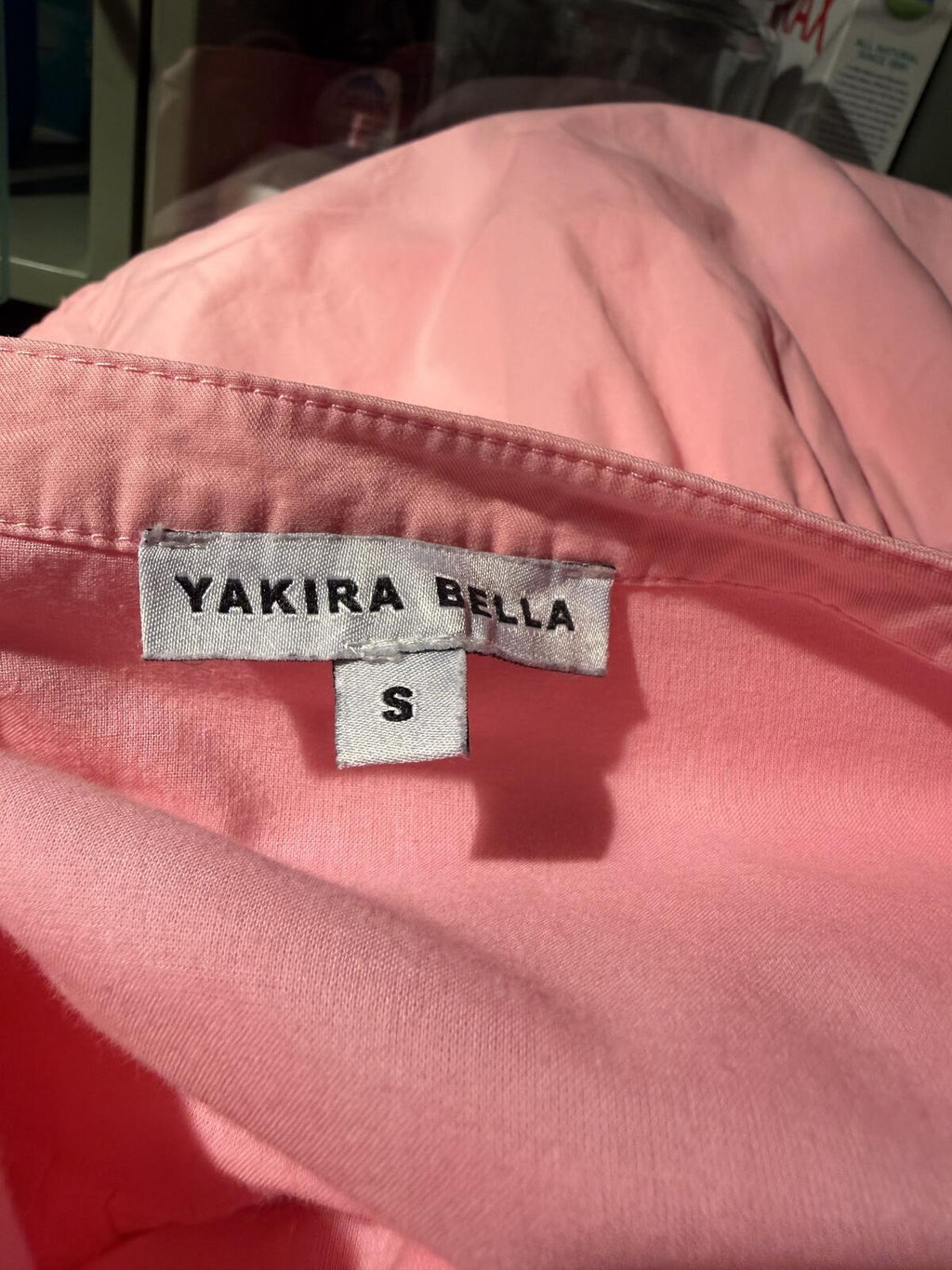 Yakira Bella Kiana Pink Ruffle Hem Dress with Smocked Sleeves