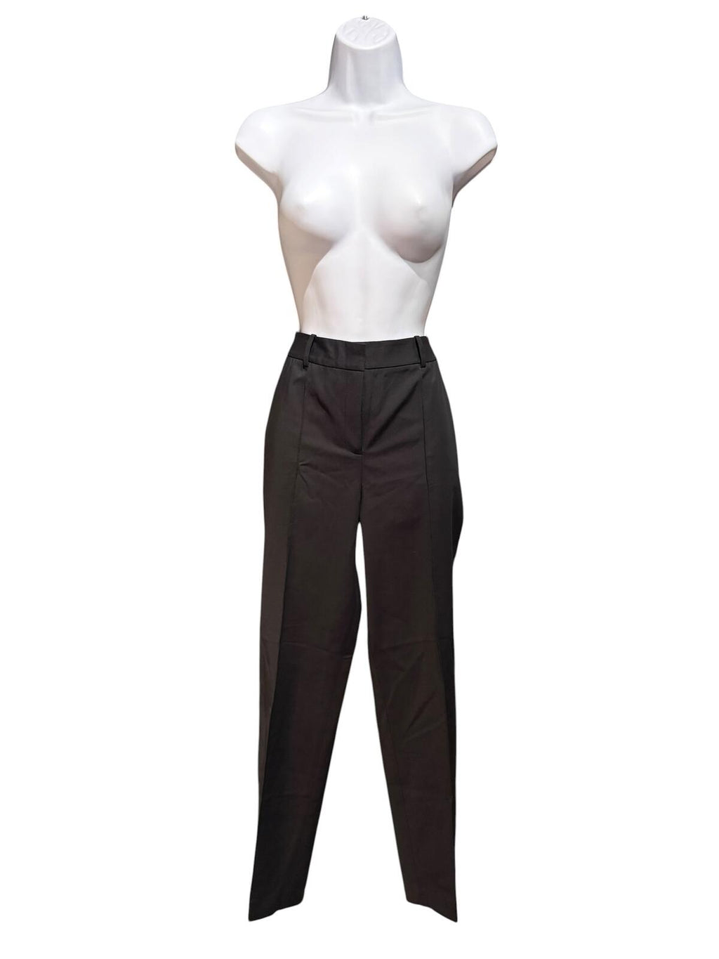 Lafayette 148 High-Waisted Black Pants with Belt Loops