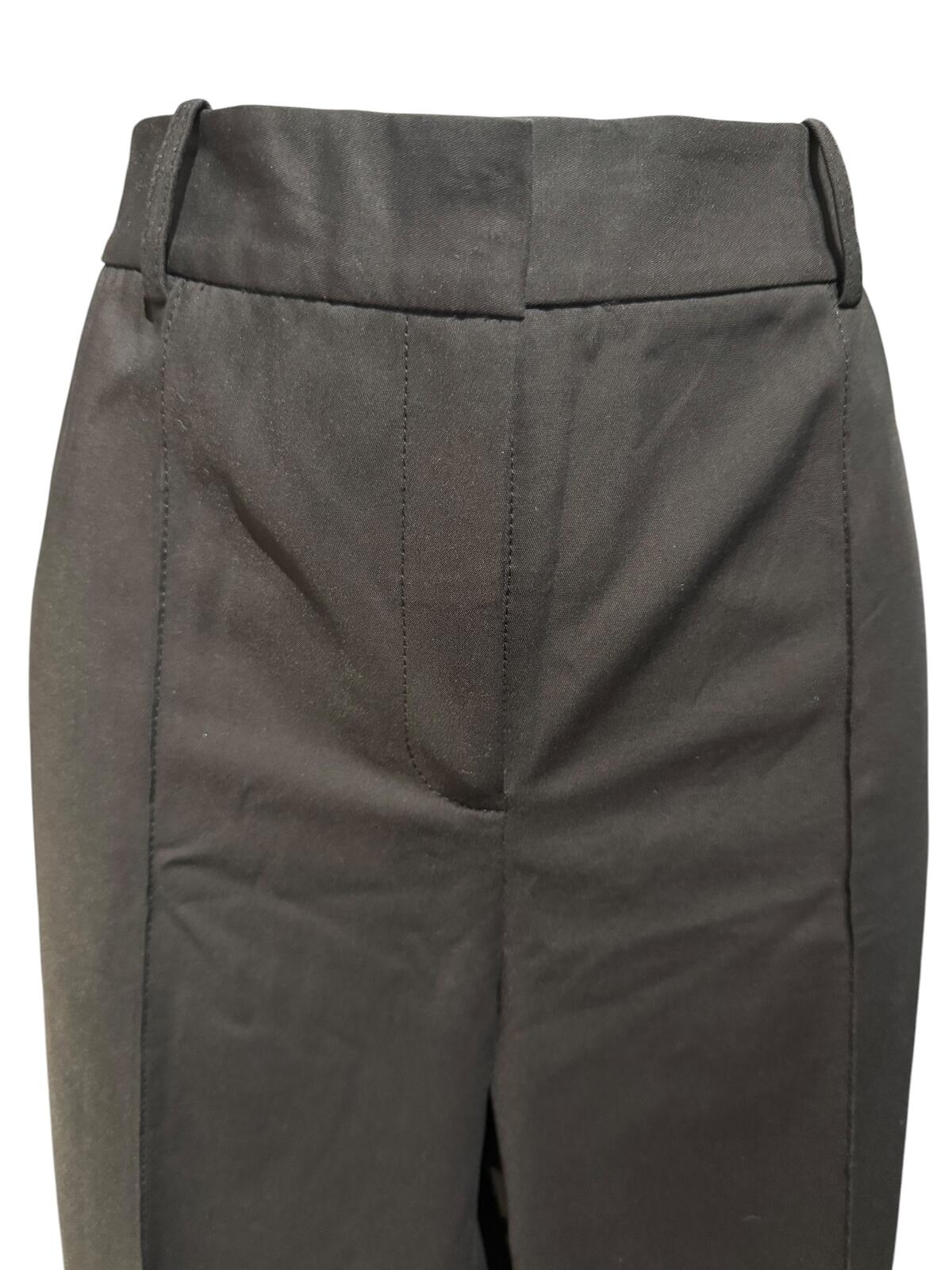Lafayette 148 High-Waisted Black Pants with Belt Loops