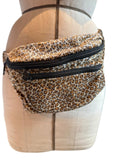 Leopard Print Fanny Pack Waist Bag with Dual Zippers