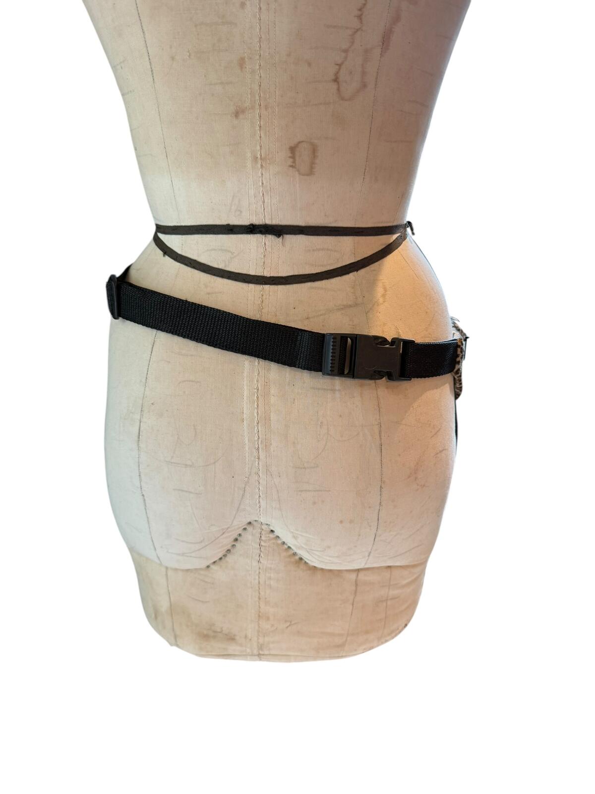 Leopard Print Fanny Pack Waist Bag with Dual Zippers