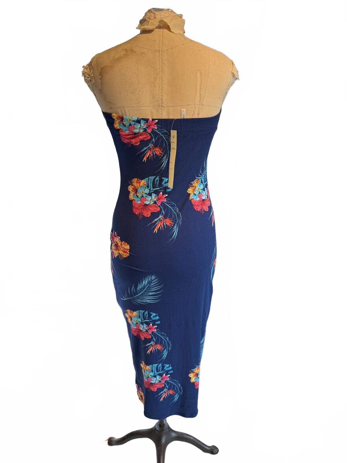 Love Nation Strapless Floral Print Bodycon Dress