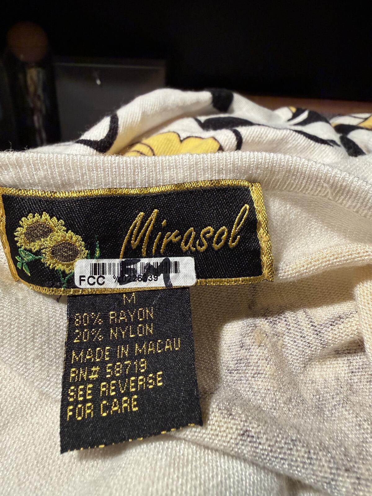 Mirasol Floral Print Lightweight Sweater