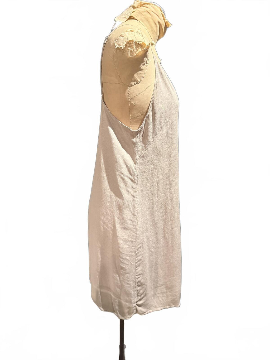 Wilfred Free Light Beige Sleeveless Slip Dress with Thin Straps