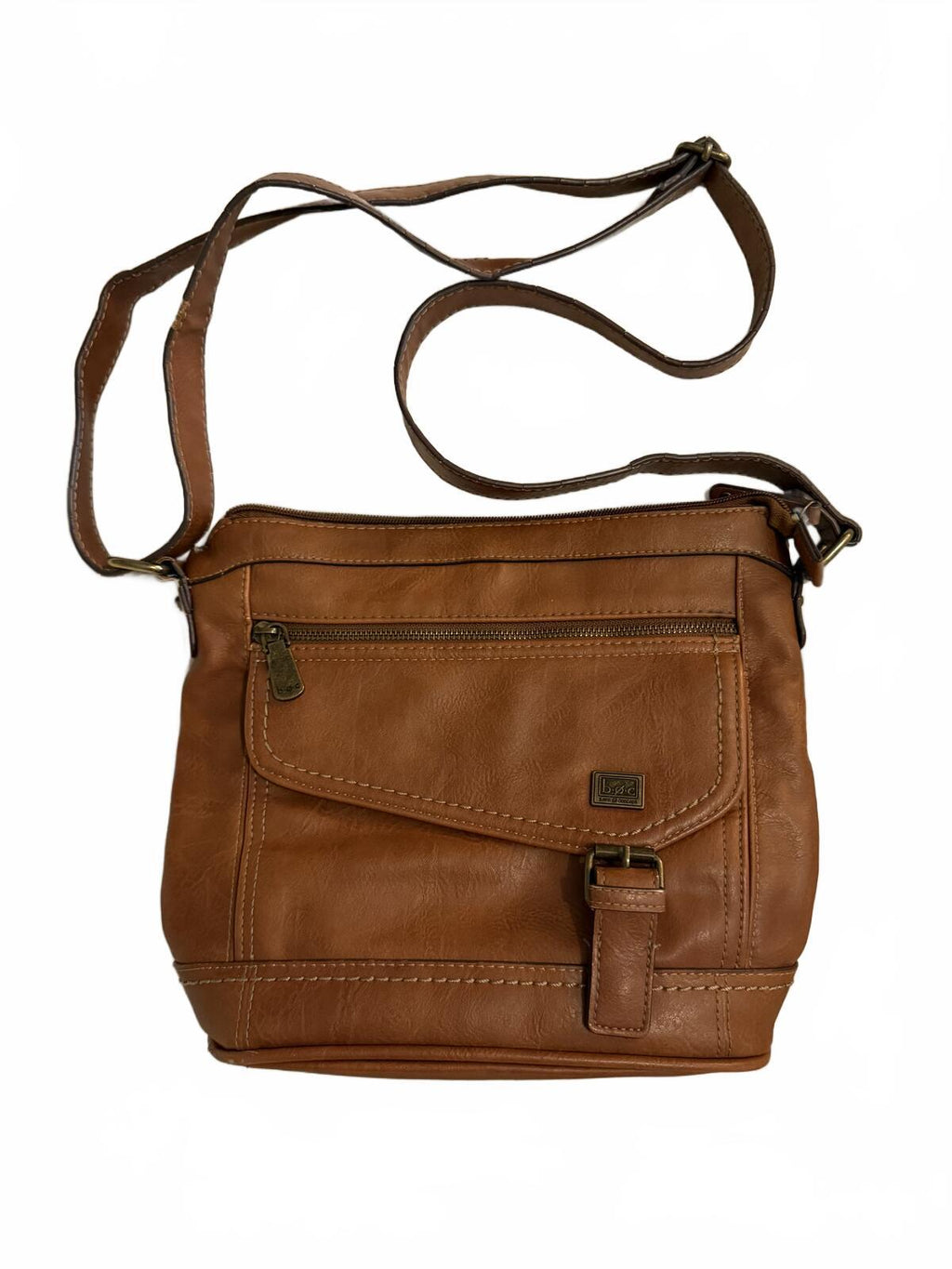 Born b.o.c Brown Leather Crossbody Bag