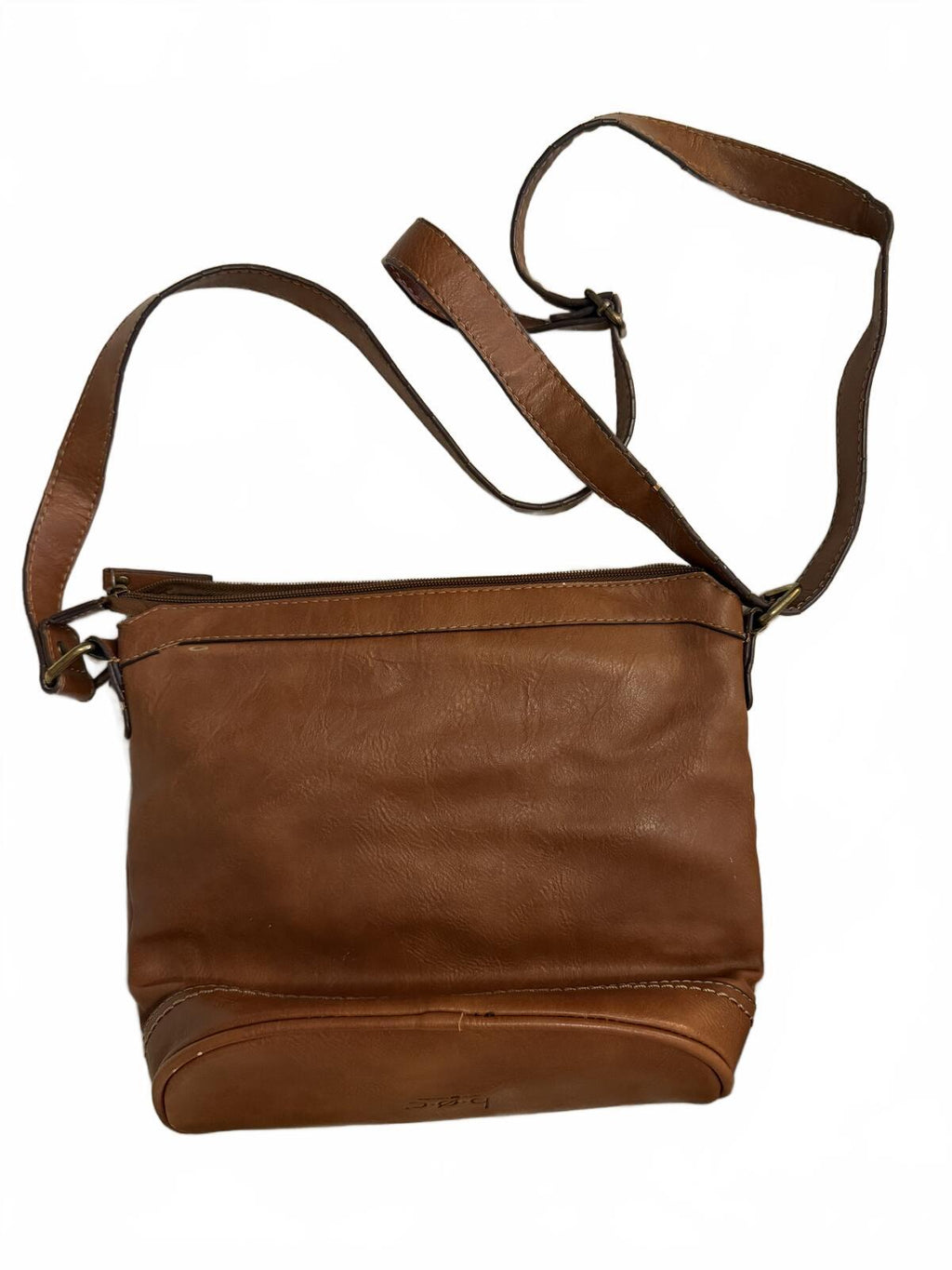 Born b.o.c Brown Leather Crossbody Bag