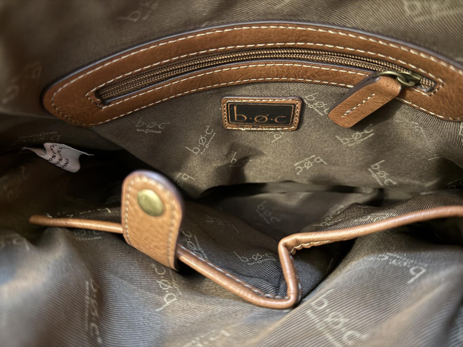 Born b.o.c Brown Leather Crossbody Bag