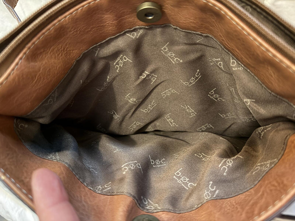 Born b.o.c Brown Leather Crossbody Bag