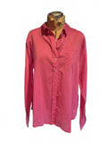 Sigrid Olsen Long Sleeve Pink Button-Up Shirt