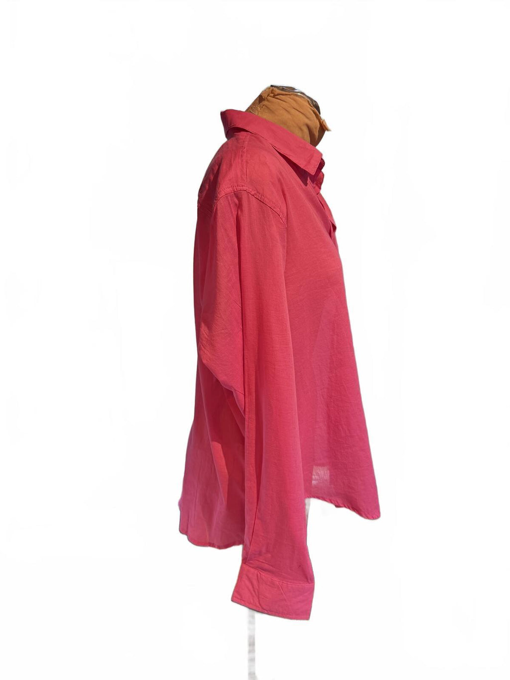 Sigrid Olsen Long Sleeve Pink Button-Up Shirt