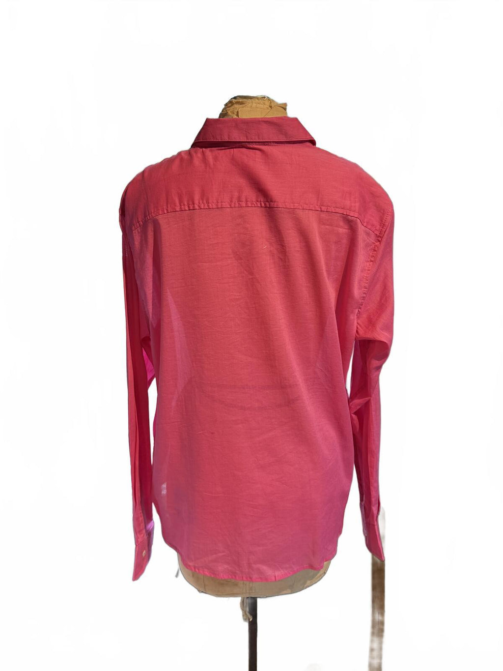 Sigrid Olsen Long Sleeve Pink Button-Up Shirt