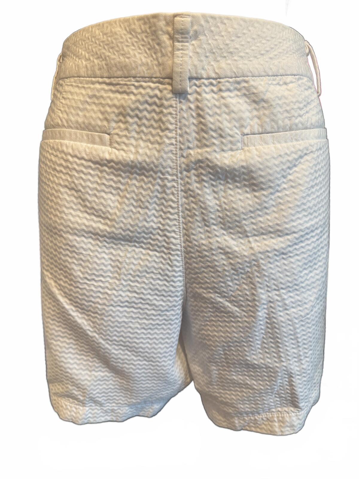 Lilly Pulitzer White Textured High-Waisted Shorts