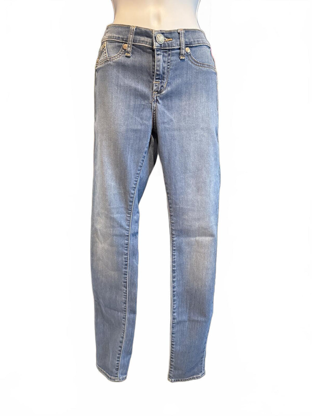Rock & Republic Women's Light Wash Straight Leg Jeans