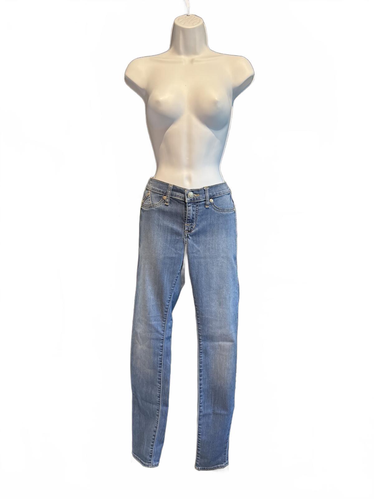 Rock & Republic Women's Light Wash Straight Leg Jeans