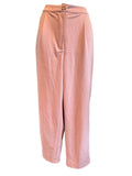 Good Luck Gem Pink High-Waisted Wide Leg Pants