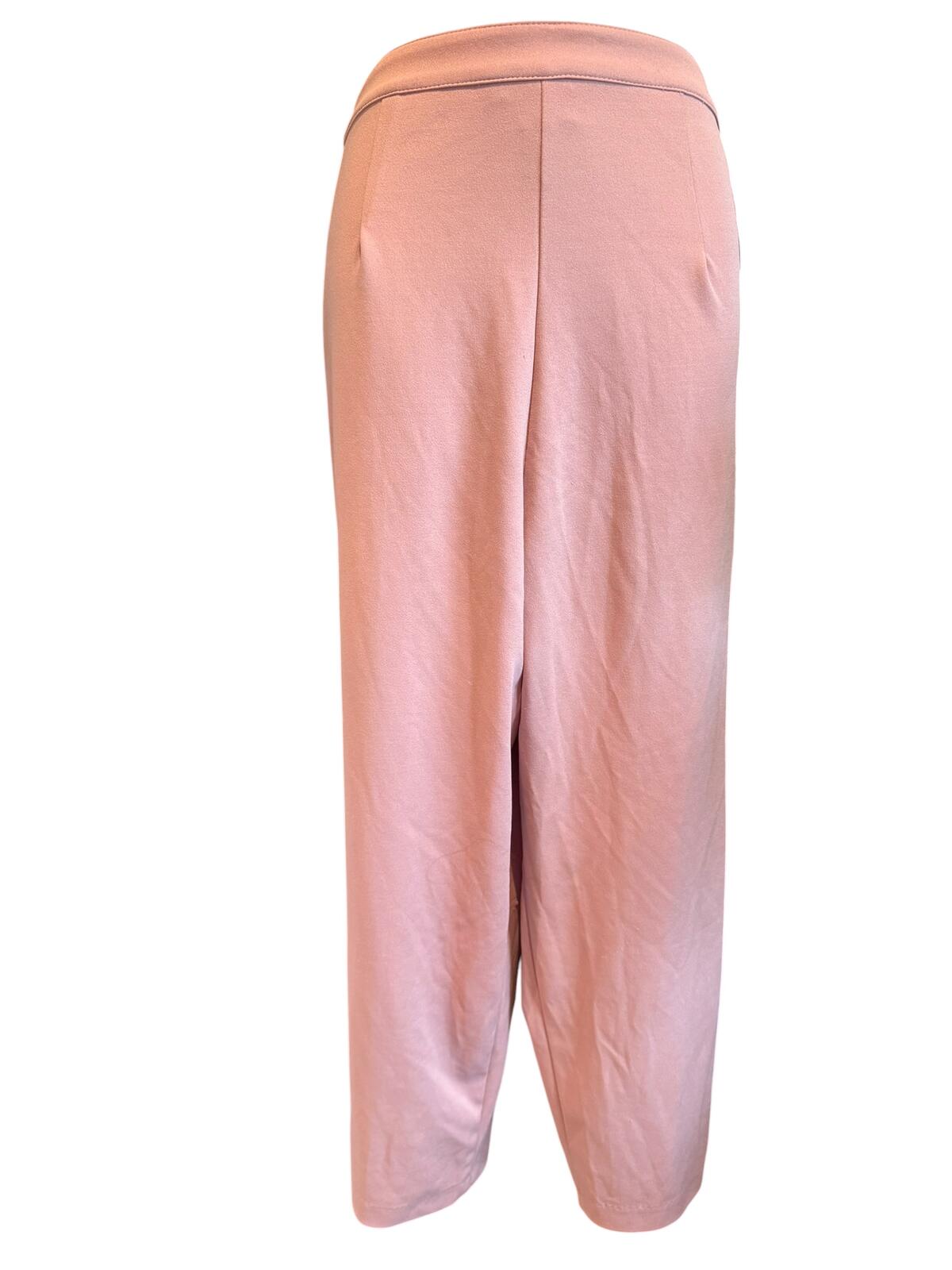 Good Luck Gem Pink High-Waisted Wide Leg Pants