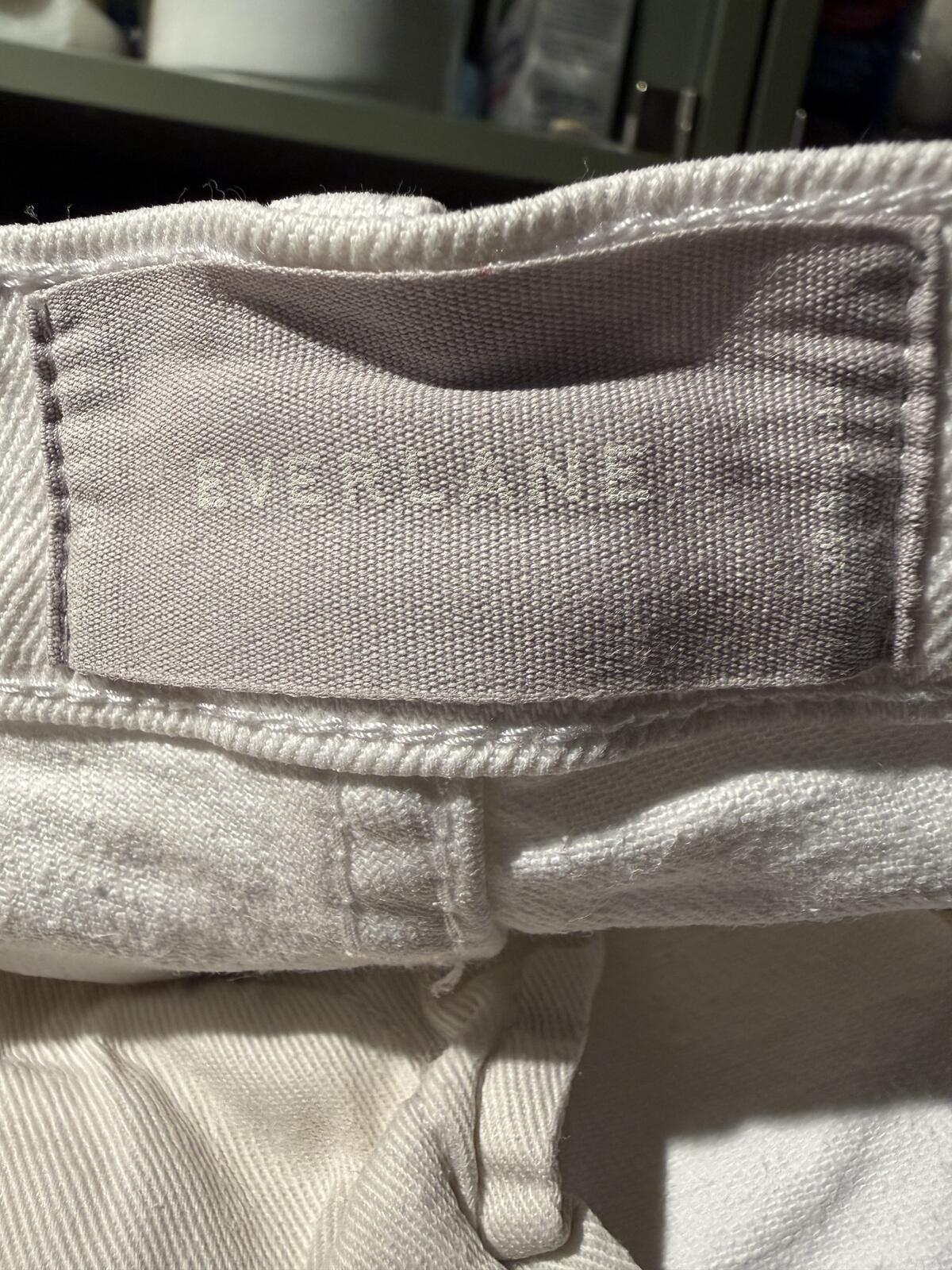 Everlane White Straight Leg Jeans