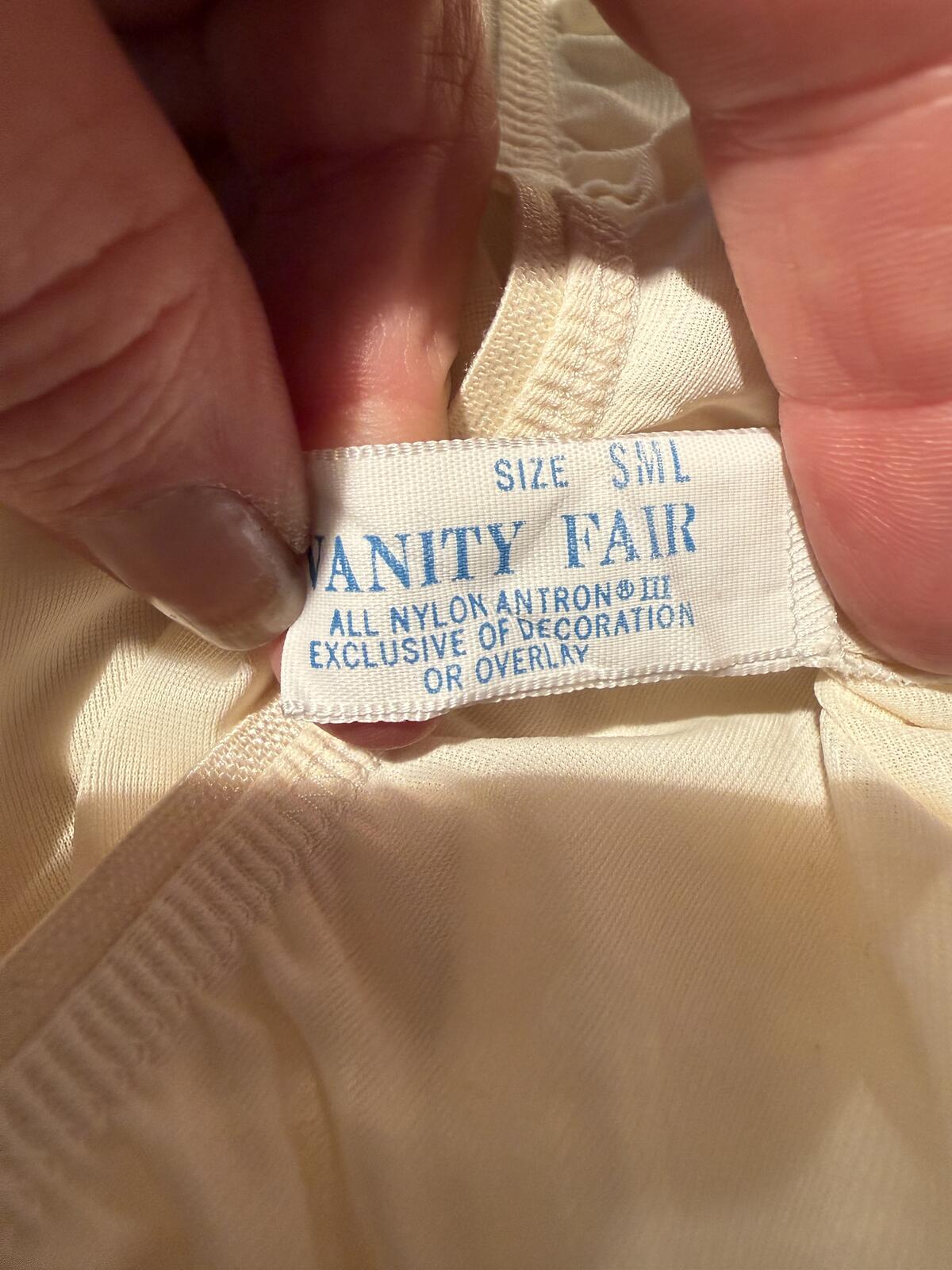 Vanity Fair Vintage Cream Half Slip with Lace Trim