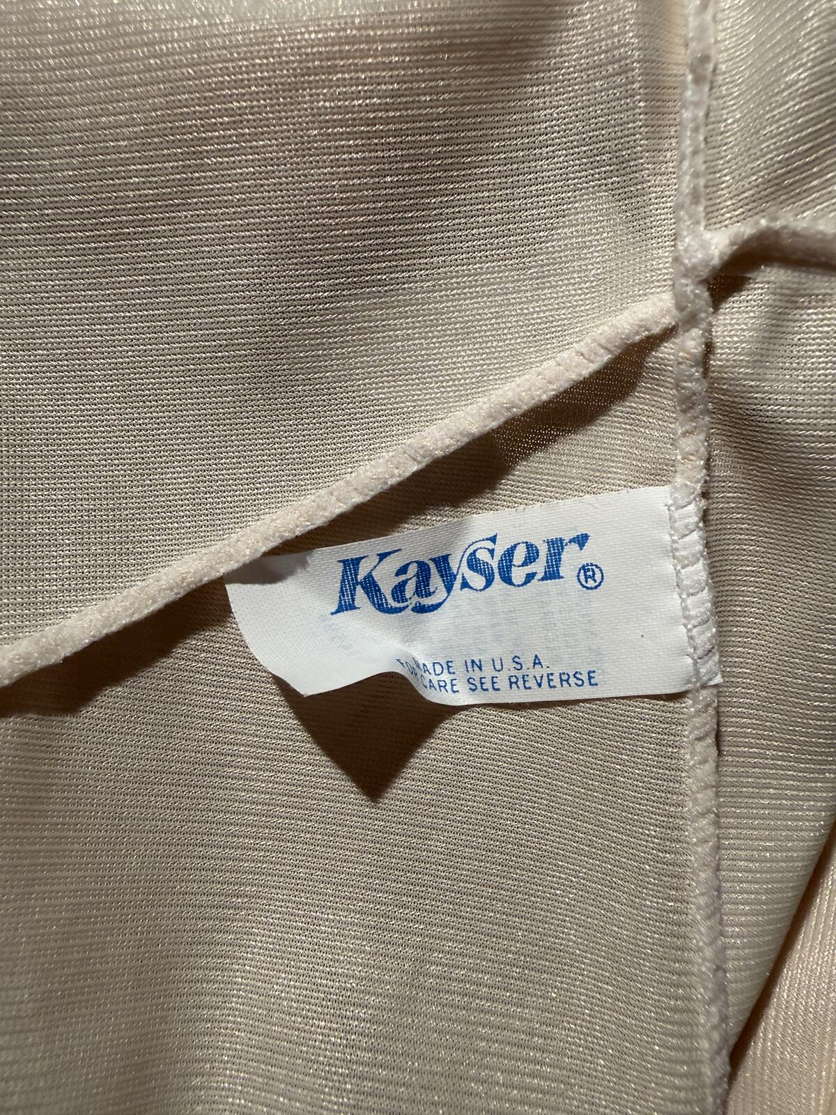Kayser Vintage Cream Slip Dress with Lace Detail