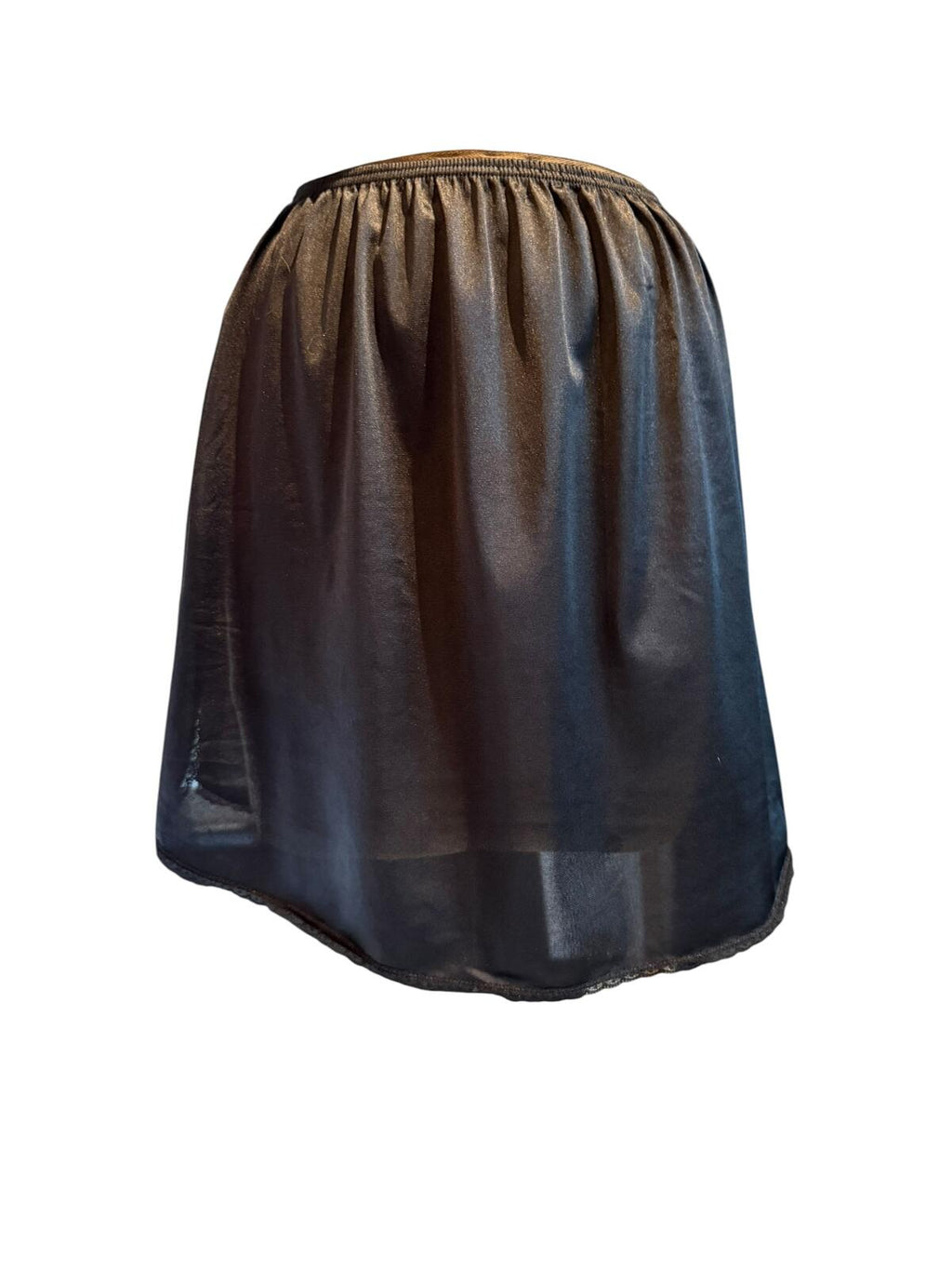 Vasserette Black Half Slip Petticoat with Elastic Waistband
