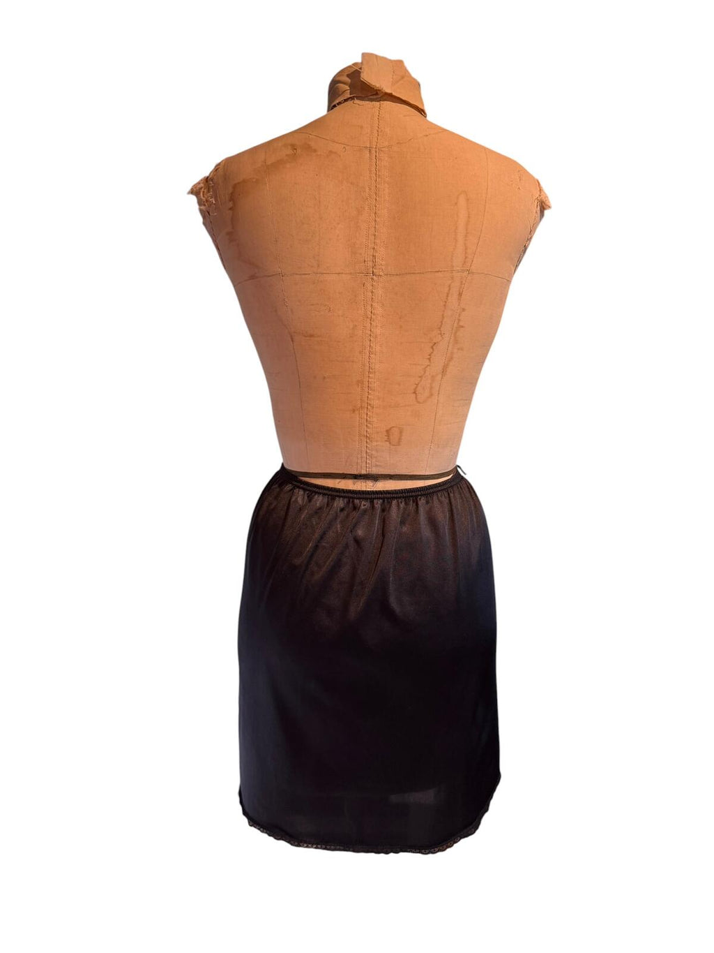 Vasserette Black Half Slip Petticoat with Elastic Waistband